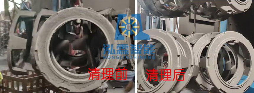 吊钩式抛丸机清理铸件图一